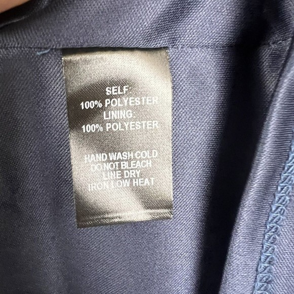 Lulus Womens A Place For Us Navy Blue Floral Print Shift Dress Medium - Picture 5 of 5